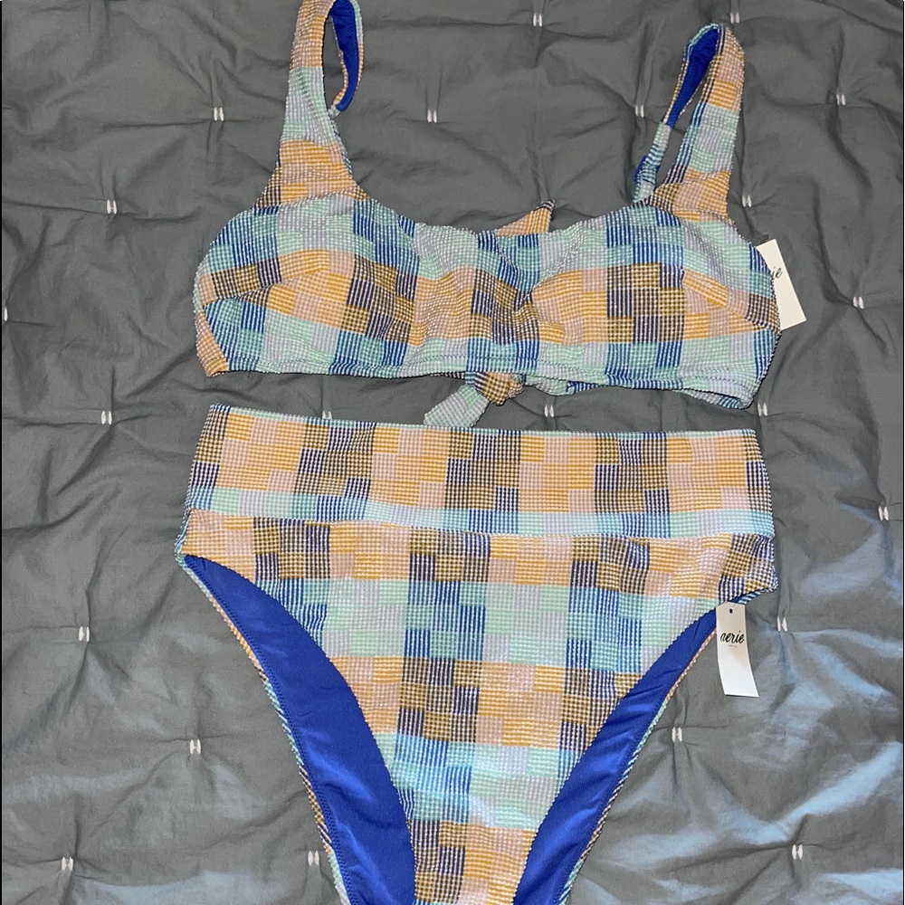 NWT Aerie Patchwork Bikini